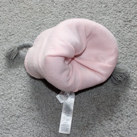 Carter's Girls Sz 12-24 M Winter Hat Gray Pom-pom - Picture 5 of 11